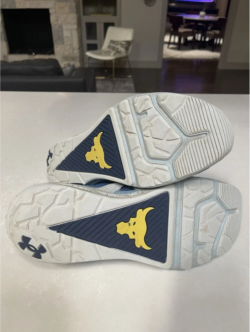 Under Armour Men's Project Rock 4 Royal Blue Athletic Sneakers Size 13